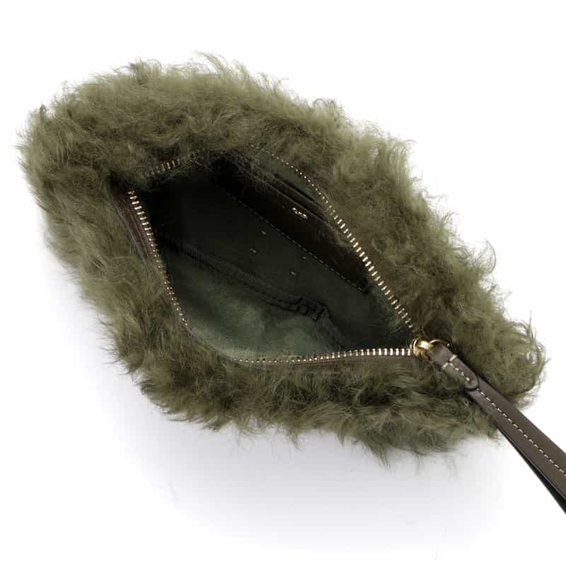 ANYA HINDMARCH ANYA HINDMARCH＜アニヤ ハインドマーチ＞ シアリングクラッチバッグ “EYES“ KHAKI