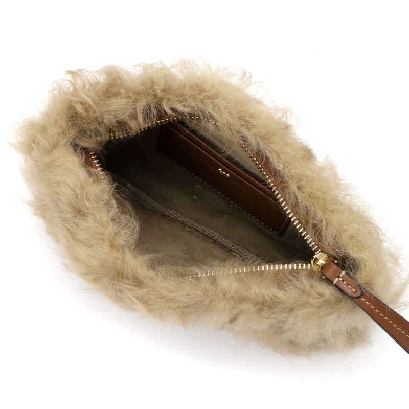 ANYA HINDMARCH ANYA HINDMARCH＜アニヤ ハインドマーチ＞ シアリングクラッチバッグ “EYES“ BEIGE