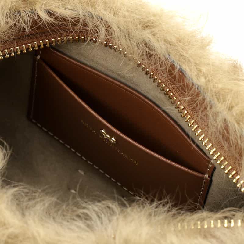 ANYA HINDMARCH ANYA HINDMARCH＜アニヤ ハインドマーチ＞ シアリングクラッチバッグ “EYES“ BEIGE