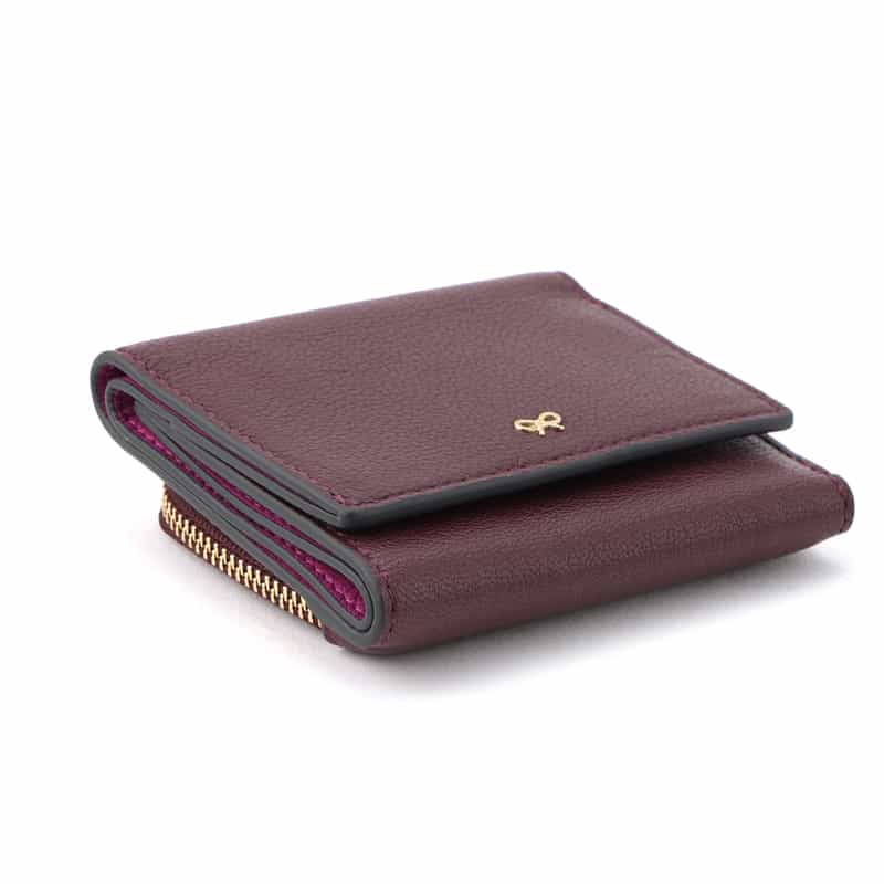 ANYA HINDMARCH ANYA HINDMARCH＜アニヤ ハインドマーチ＞ 三つ折りウォレット “EYES“ WINE