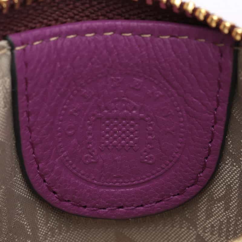 ANYA HINDMARCH ANYA HINDMARCH＜アニヤ ハインドマーチ＞ ダブルジップハーフウォレット “EYES“ WINE