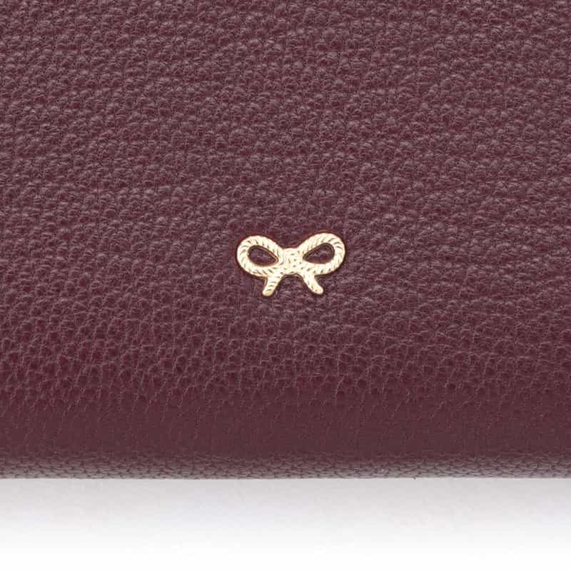 ANYA HINDMARCH ANYA HINDMARCH＜アニヤ ハインドマーチ＞ ダブルジップハーフウォレット “EYES“ WINE