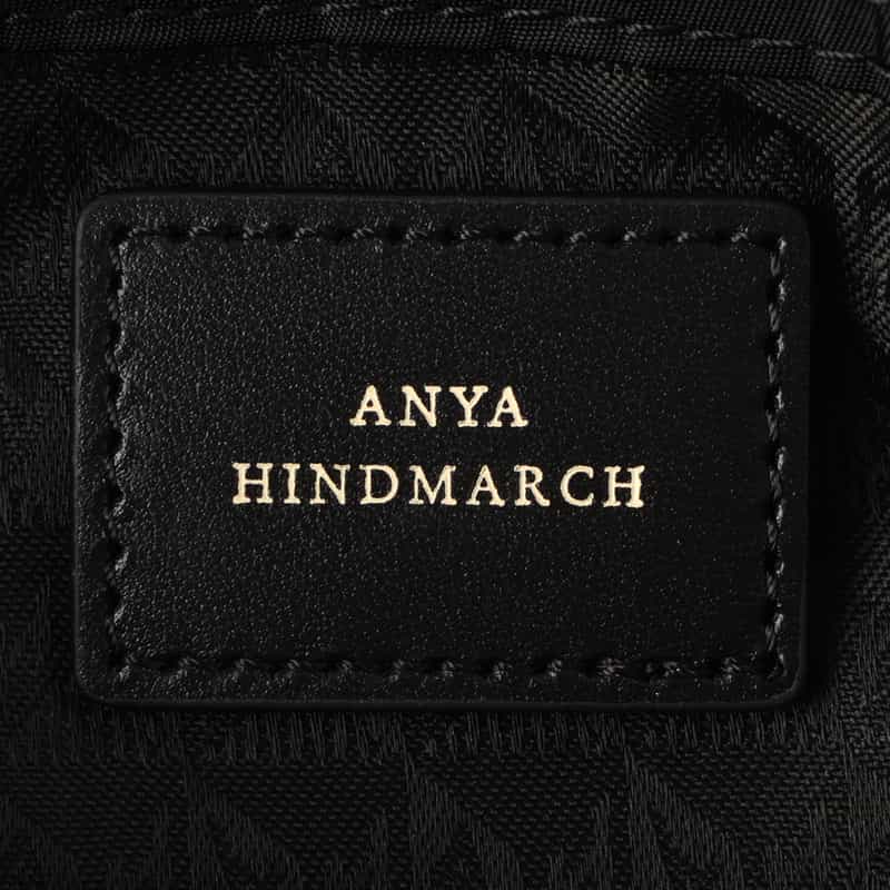 ANYA HINDMARCH ANYA HINDMARCH＜アニヤ ハインドマーチ＞ ドローストリングポーチ BLACK