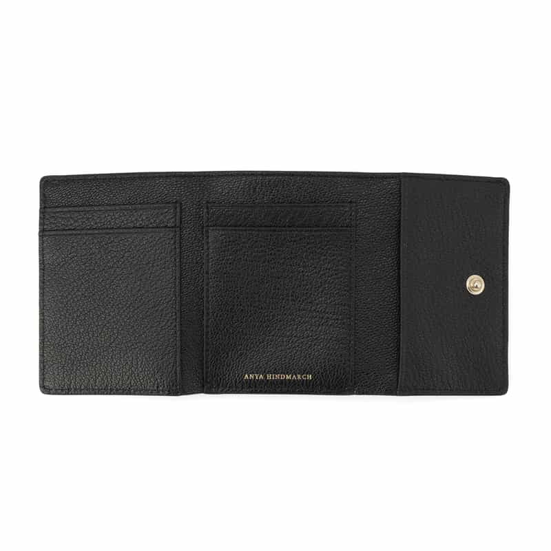 ANYA HINDMARCH ANYA HINDMARCH＜アニヤ ハインドマーチ＞ コンパクトウォレット BLACK