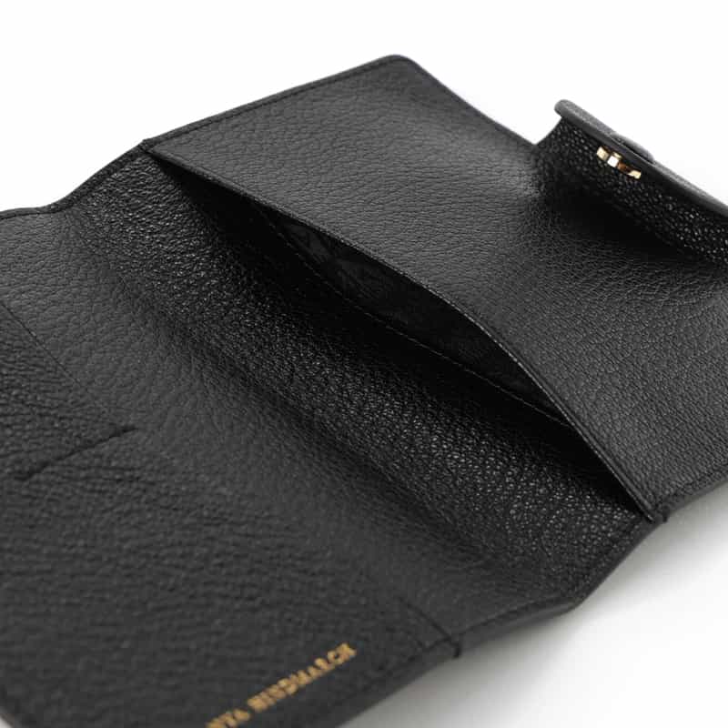 ANYA HINDMARCH ANYA HINDMARCH＜アニヤ ハインドマーチ＞ パスポートケース BLACK