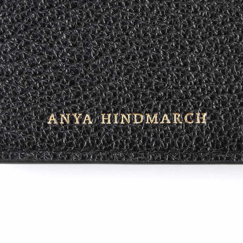 ANYA HINDMARCH ANYA HINDMARCH＜アニヤ ハインドマーチ＞ パスポートケース BLACK