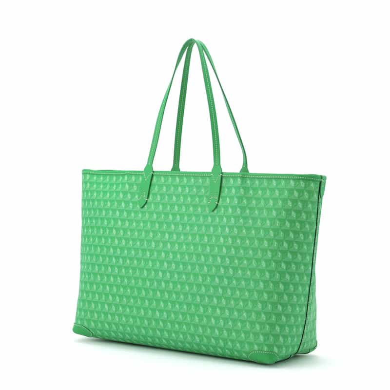 ANYA HINDMARCH ANYA HINDMARCH＜アニヤ ハインドマーチ＞ ジップ付きトートバッグ “I am a Plastic Bag“ GREEN