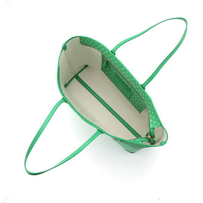 ANYA HINDMARCH ANYA HINDMARCH＜アニヤ ハインドマーチ＞ ジップ付きトートバッグ “I am a Plastic Bag“ GREEN