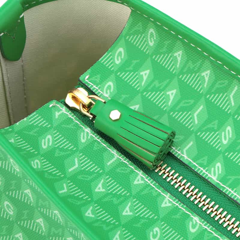 ANYA HINDMARCH ANYA HINDMARCH＜アニヤ ハインドマーチ＞ ジップ付きトートバッグ “I am a Plastic Bag“ GREEN