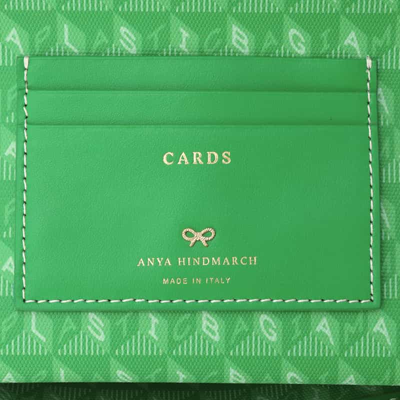 ANYA HINDMARCH ANYA HINDMARCH＜アニヤ ハインドマーチ＞ ジップ付きトートバッグ “I am a Plastic Bag“ GREEN