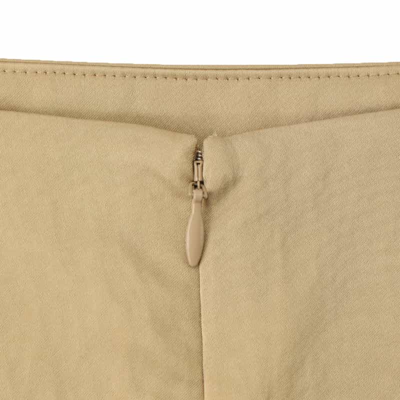 BARNEYS NEW YORK ウォッシャブル サテンタイトスカート BEIGE