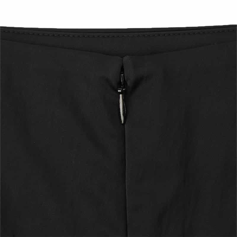 BARNEYS NEW YORK ウォッシャブル サテンタイトスカート BLACK