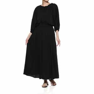 ウォッシャブル ボリュームスリーブドレス