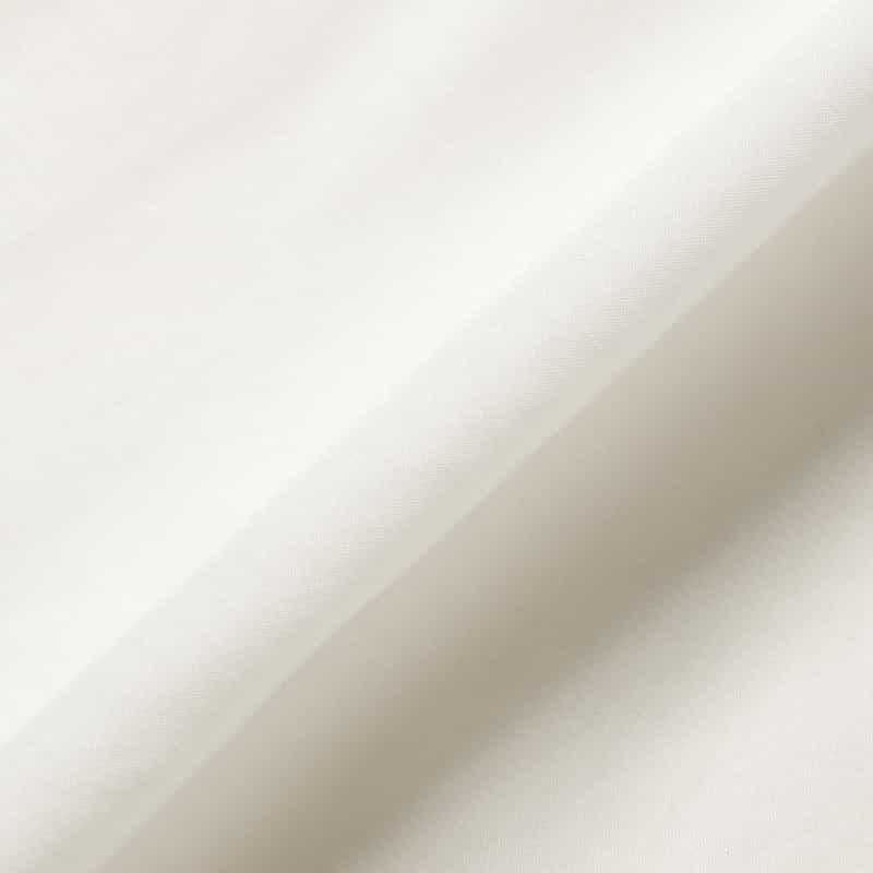 BARNEYS NEW YORK ウォッシャブル ギャザー切替ブラウス WHITE