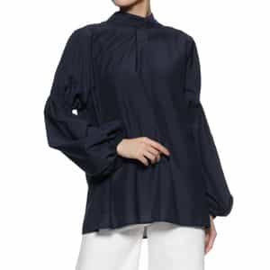 ウォッシャブル ボウタイブラウス