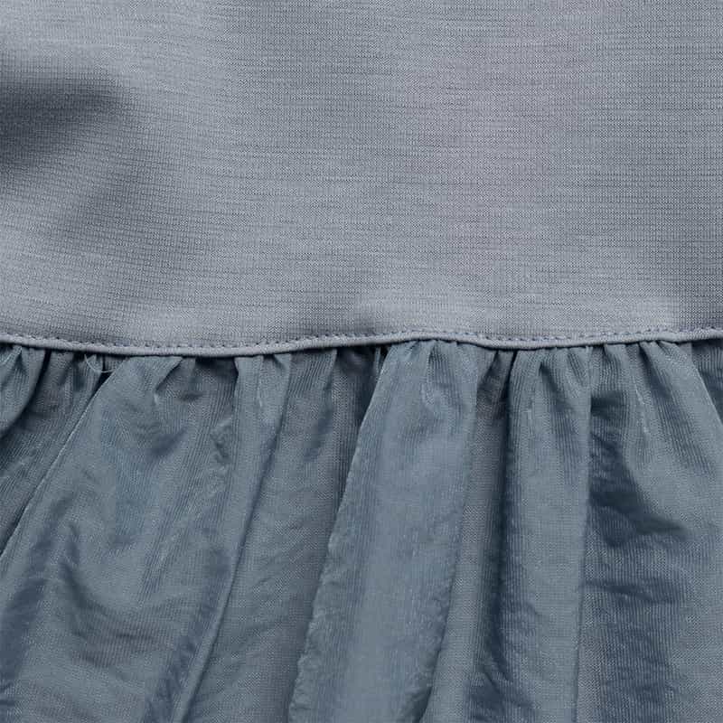 BARNEYS NEW YORK ウォッシャブル ボリュームシアースリーブカットソー BLUE