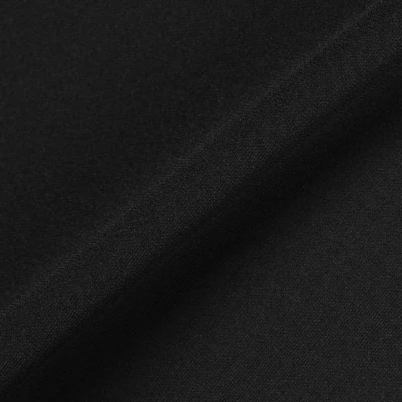 BARNEYS NEW YORK ウォッシャブル アシンメトリーヘムブラウス BLACK