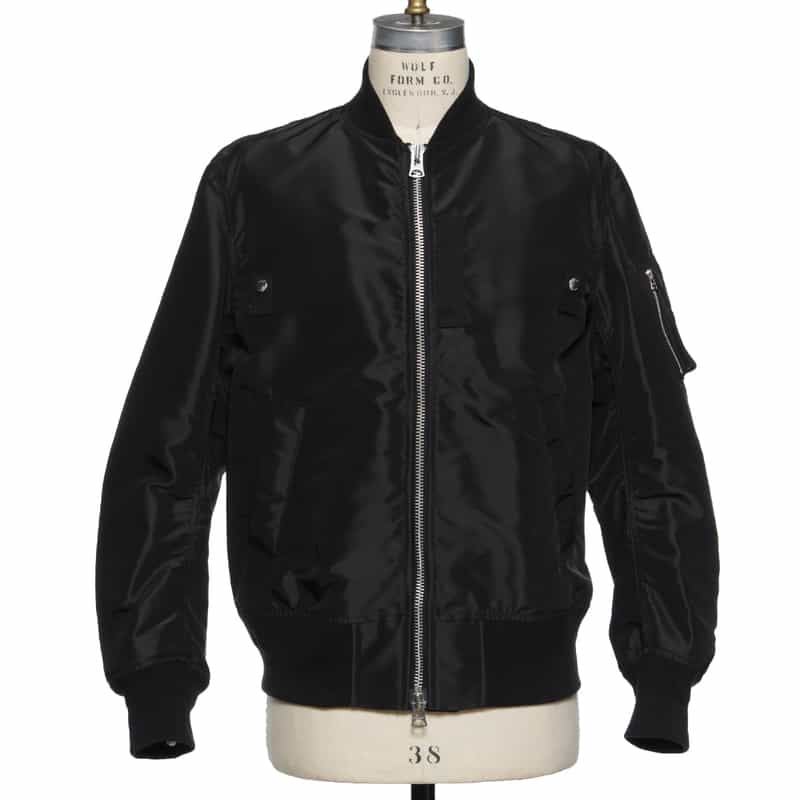 SACAI ナイロンツイルブルゾン BLACK