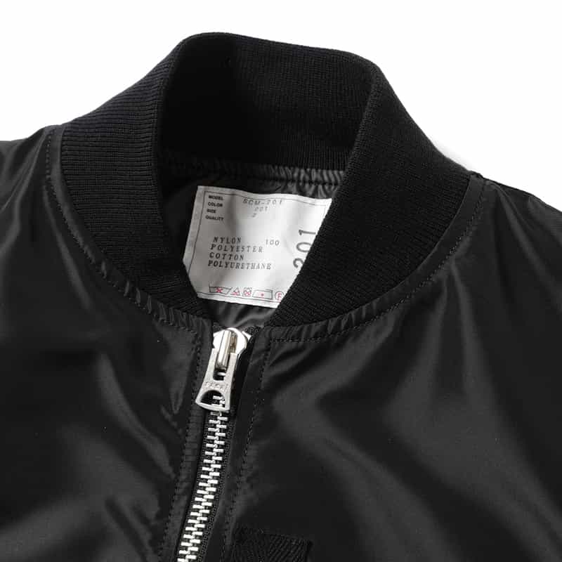 SACAI SACAI＜サカイ＞ナイロンツイルブルゾン BLACK