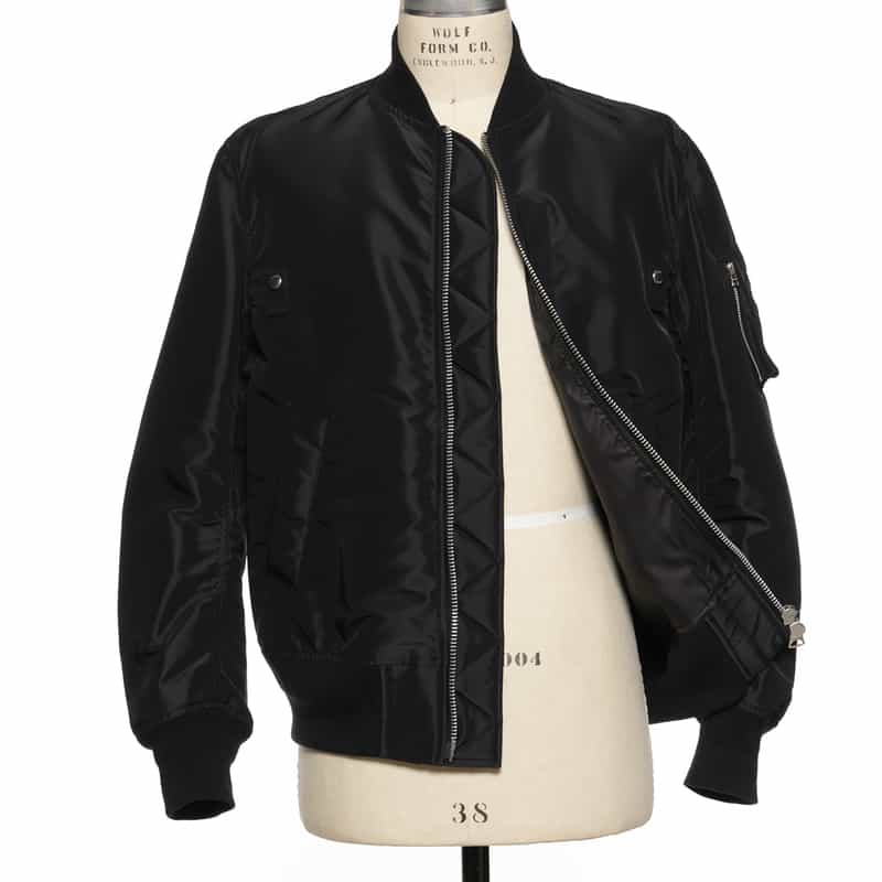 SACAI SACAI＜サカイ＞ナイロンツイルブルゾン BLACK