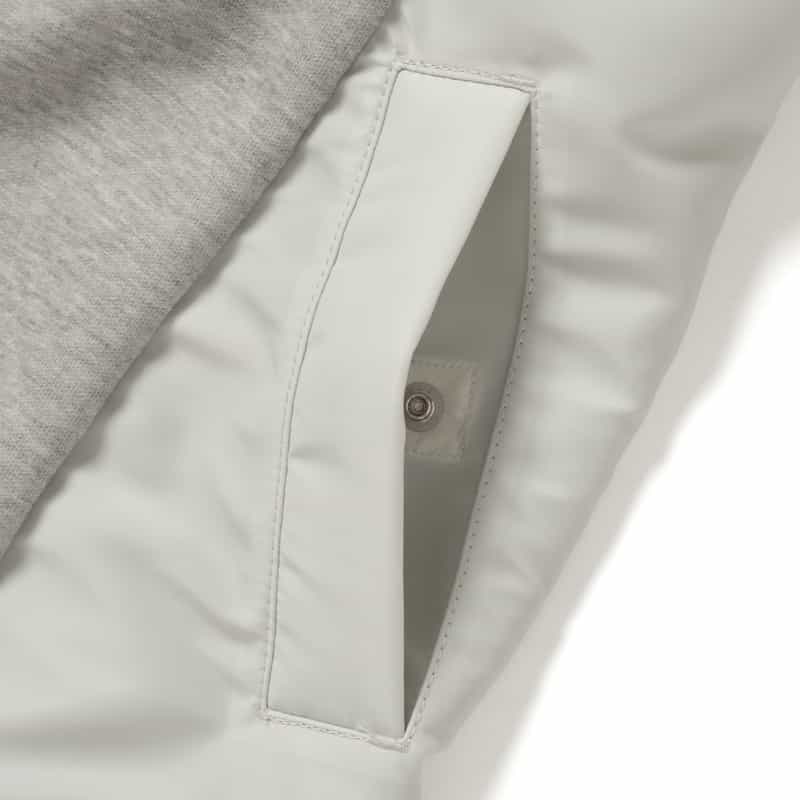 SACAI SACAI＜サカイ＞コンビネーション ジップアップスウェットブルゾン LIGHT GRAY