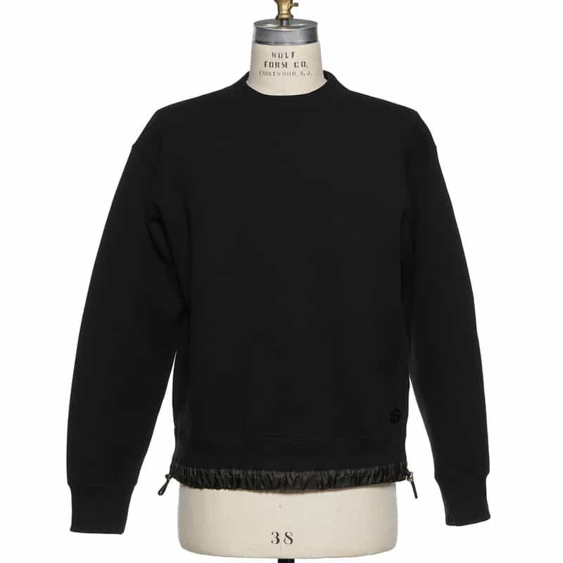 SACAI SACAI＜サカイ＞ドローコード付スウェットプルオーバー BLACK