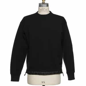 sacaiサカイ★ブラック パネル プルオーバー ドローコード付スエットプルオーバー（2242598）｜SACAI(サカイ