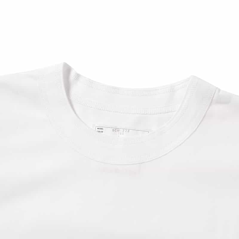 SACAI SACAI＜サカイ＞サイドスナップ付きエンブロイダリーロゴTシャツ WHITE