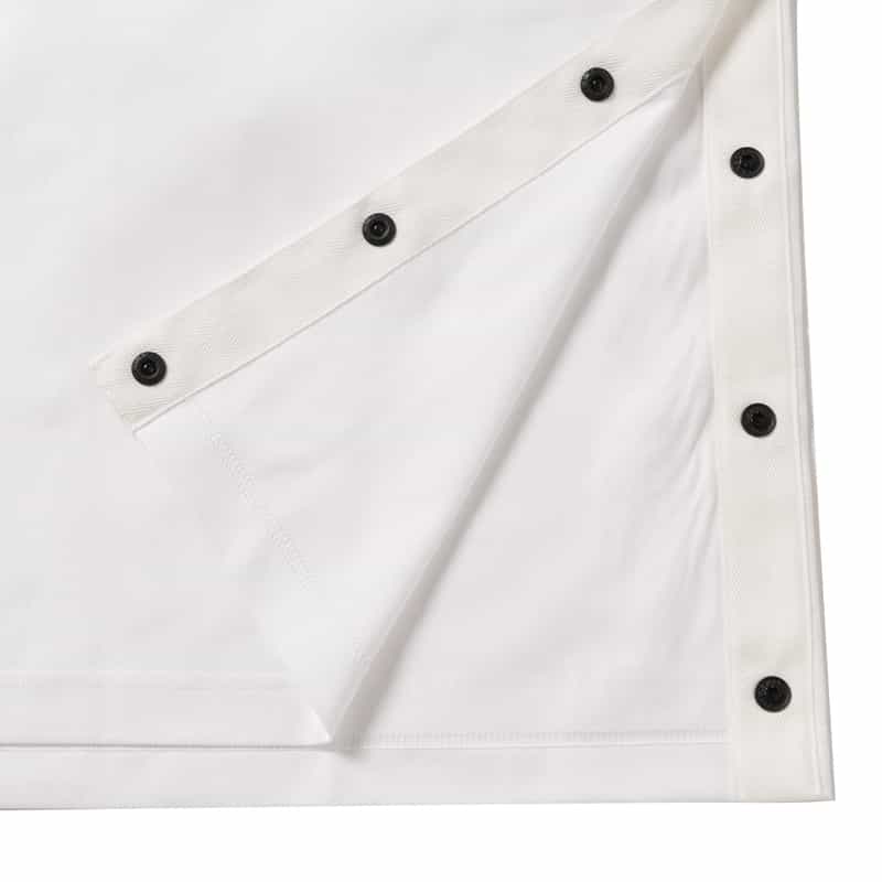 SACAI SACAI＜サカイ＞サイドスナップ付きエンブロイダリーロゴTシャツ WHITE