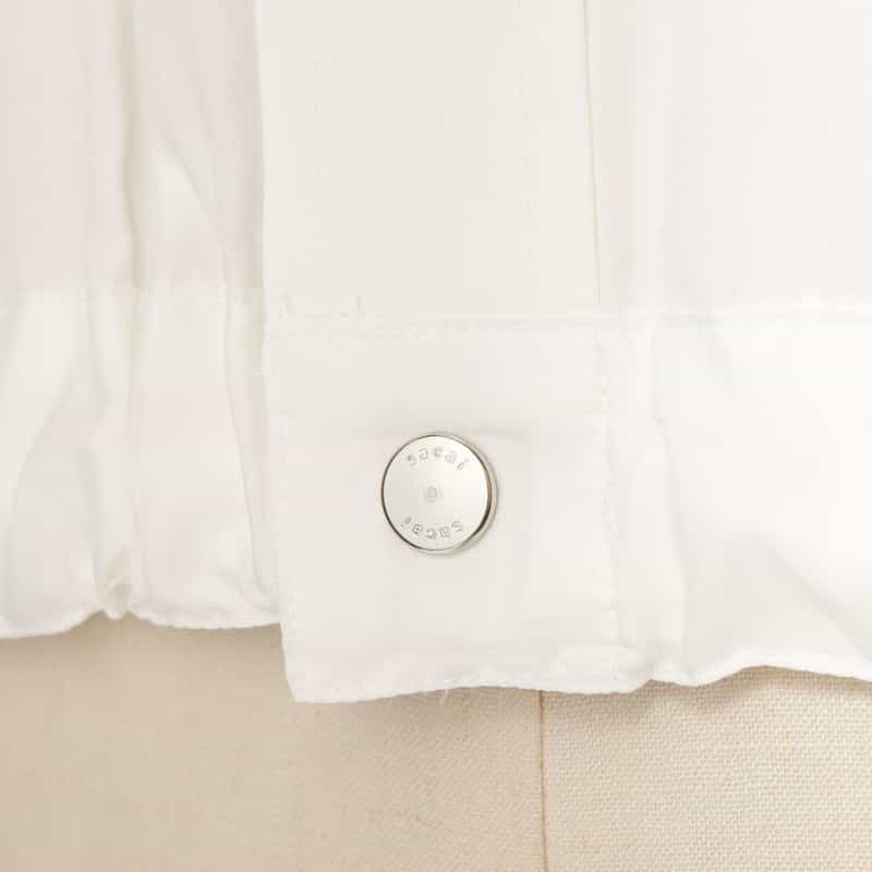 SACAI SACAI＜サカイ＞ドローコード付コットン ポプリンシャツ WHITE