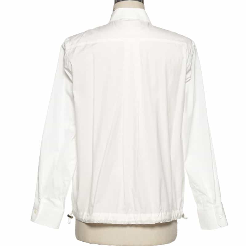 SACAI SACAI＜サカイ＞ドローコード付コットン ポプリンシャツ WHITE