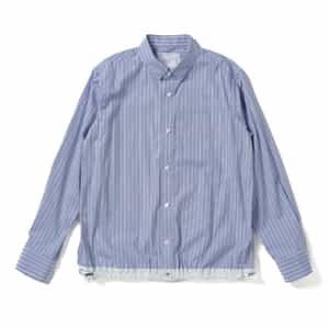 sacai ドローストリングコットンポプリンシャツ NVY/3 - メルカリ