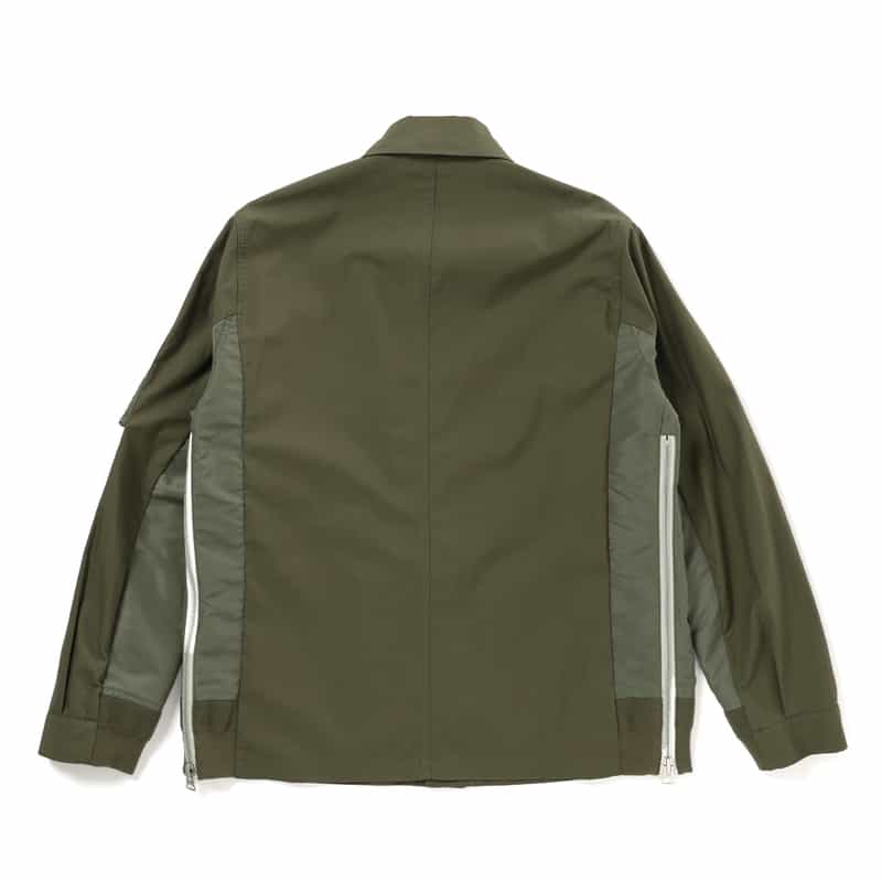 SACAI SACAI＜サカイ＞コンビネーション サイドジップジャケット KHAKI