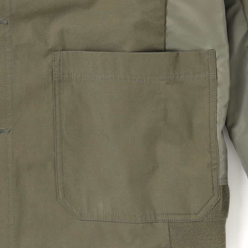 SACAI SACAI＜サカイ＞コンビネーション サイドジップジャケット KHAKI