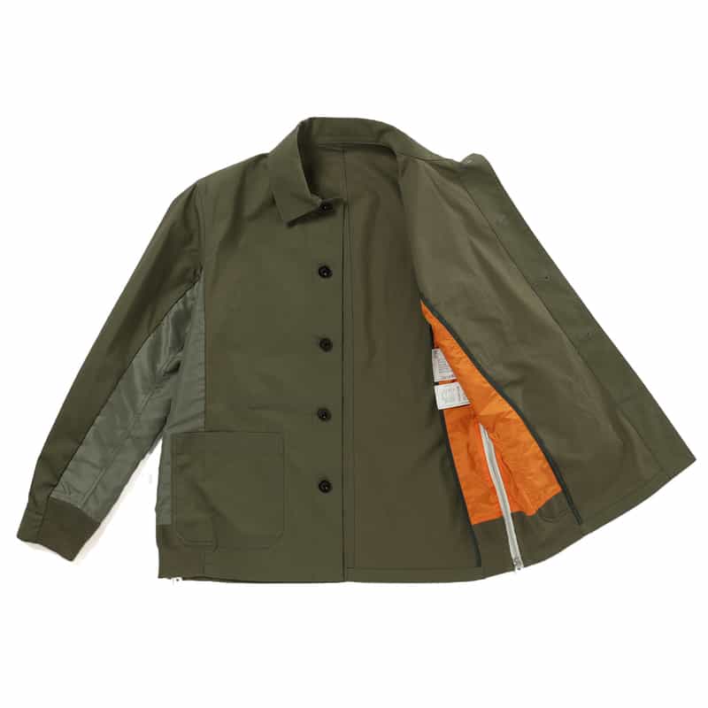 SACAI SACAI＜サカイ＞コンビネーション サイドジップジャケット KHAKI