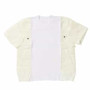 Sacai サカイマン　コンビネーション　切替半袖　3 size コンビネーション カットソー（2242606）｜SACAI(サカイ