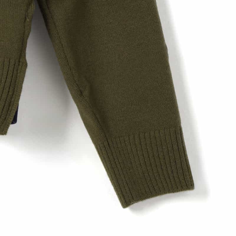 SACAI SACAI＜サカイ＞コンビネーション ニットプルオーバー KHAKI