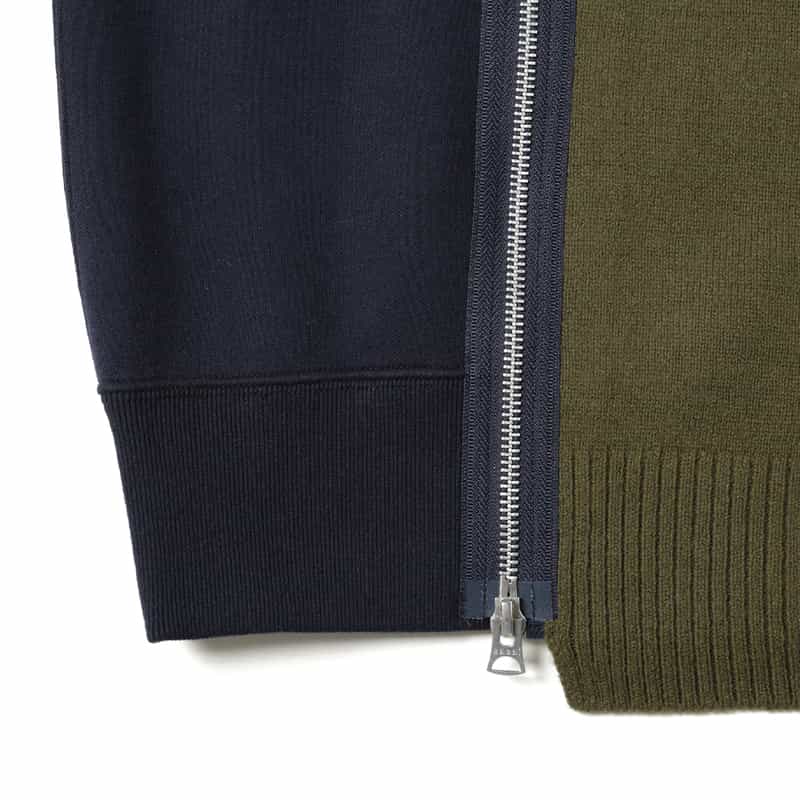 SACAI SACAI＜サカイ＞コンビネーション ニットプルオーバー KHAKI