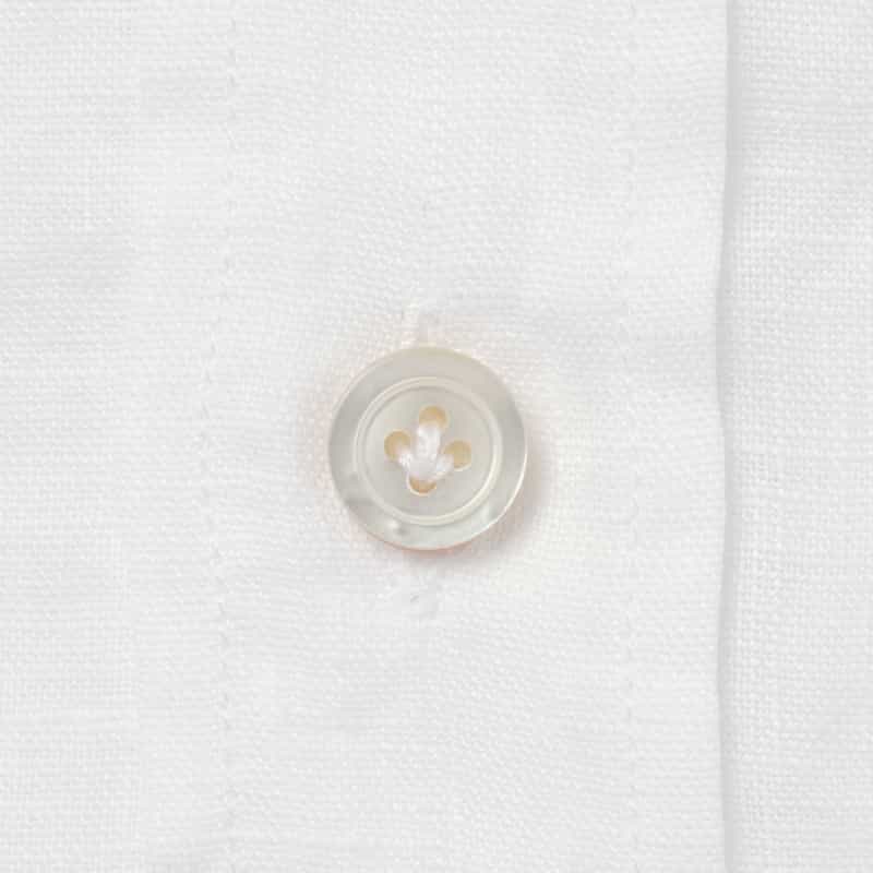 FINAMORE FINAMORE＜フィナモレ＞ ショートスリーブリネンシャツ“PANTELLERIA" WHITE
