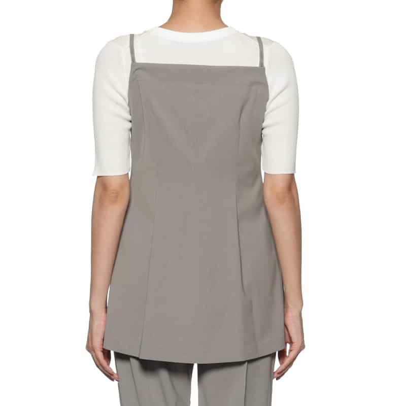 BARNEYS NEW YORK セットアップ ウォッシャブル チュニックブラウス GRAY