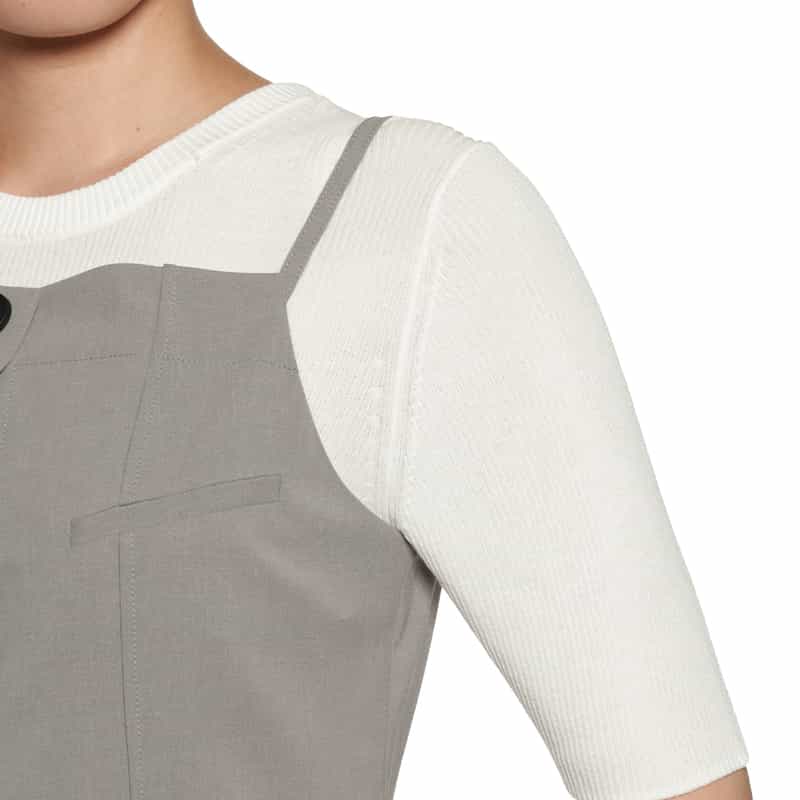 BARNEYS NEW YORK セットアップ ウォッシャブル チュニックブラウス GRAY