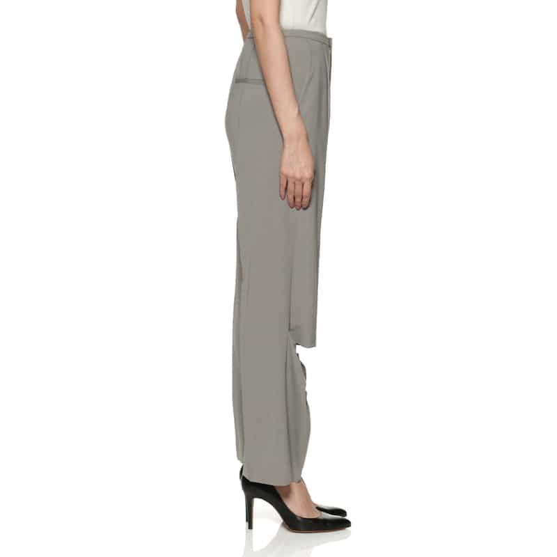 BARNEYS NEW YORK セットアップ ウォッシャブル タック入りストレートパンツ GRAY