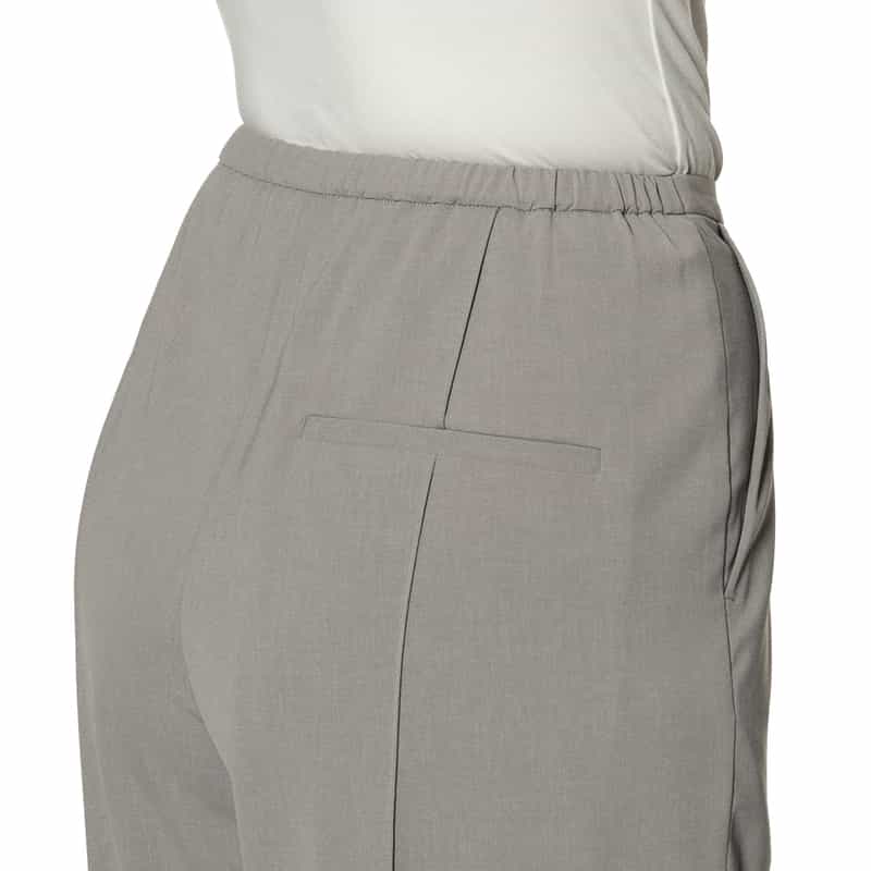 BARNEYS NEW YORK セットアップ ウォッシャブル タック入りストレートパンツ GRAY