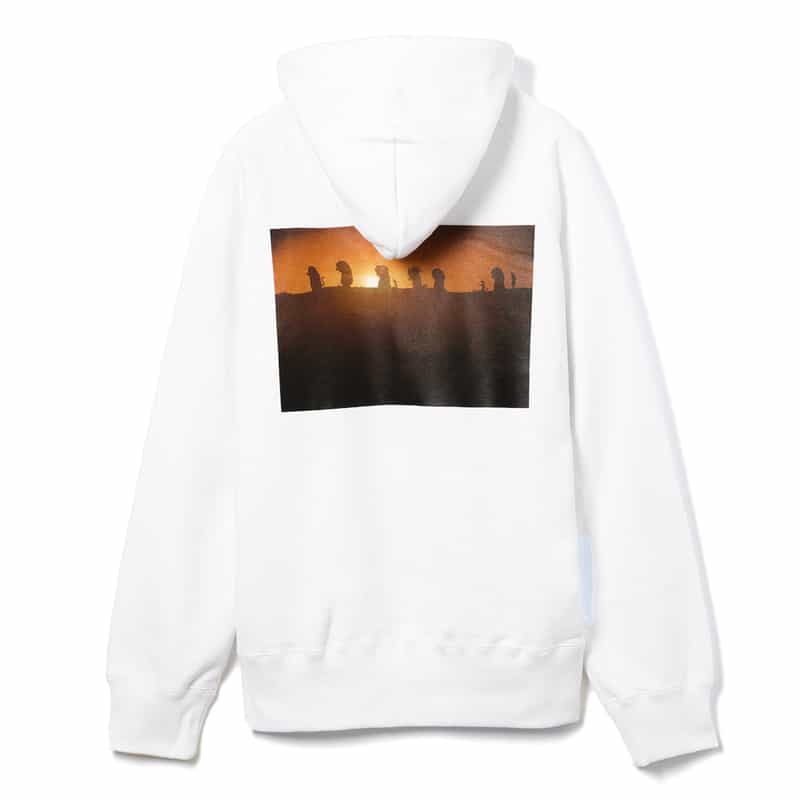 SACAI SACAI<サカイ> プリントスウェットフーディ WHITE