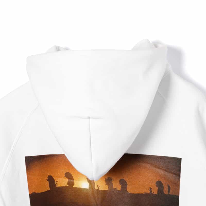 SACAI SACAI<サカイ> プリントスウェットフーディ WHITE