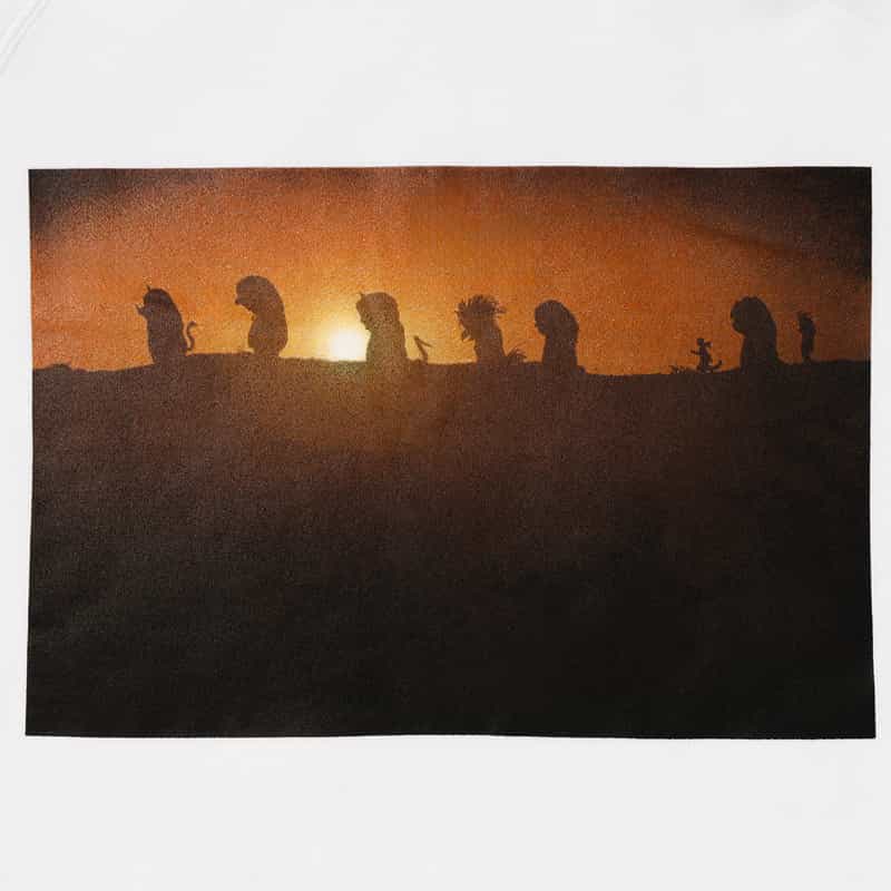 SACAI SACAI<サカイ> プリントスウェットフーディ WHITE