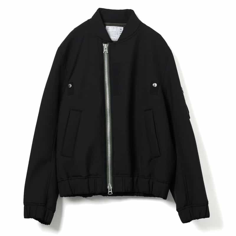 SACAI SACAI＜サカイ＞ ジップアップブルゾン BLACK