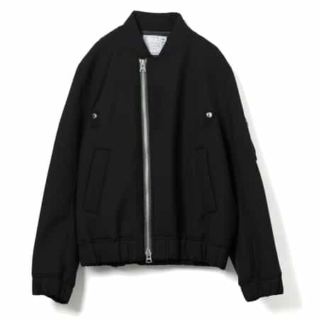 sacai luck チェック 本革 ブルゾン サカイ
