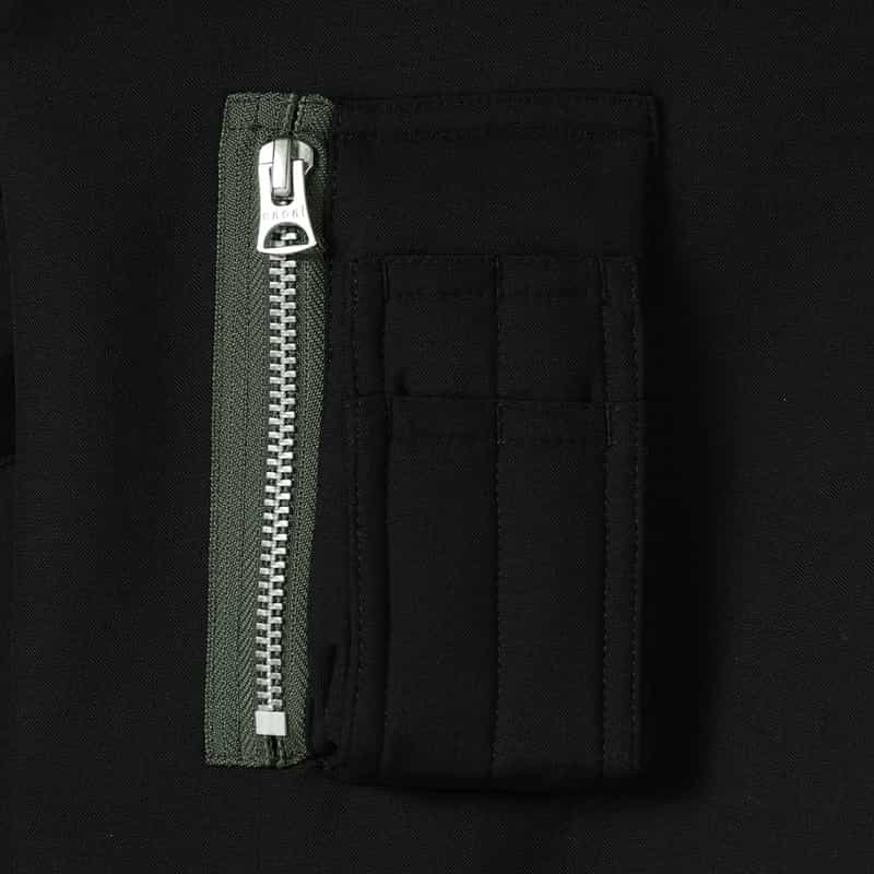 SACAI SACAI<サカイ> ジップアップブルゾン BLACK