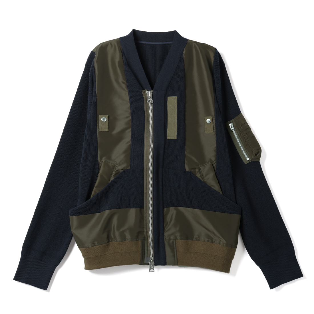 SACAI<サカイ> コンビネーションジップアップカーディガン